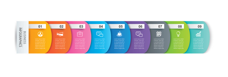 Data Tab & Index Template vector image