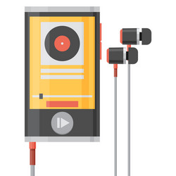 Music player ui app design Royalty Free Vector Image