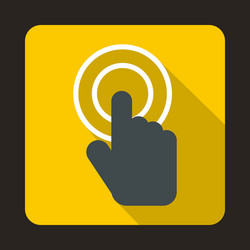 pointer computer mouse icon flat style vector image