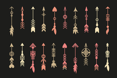 Tribal arrow set Royalty Free Vector Image - VectorStock