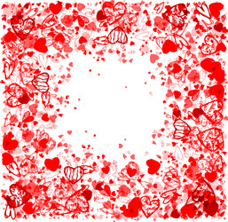 valentine frame design with space for your text vector image