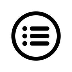 Web Menu Icon - Flat Button Style vector image