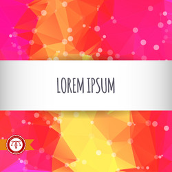 abstract colorful triangles background vector image