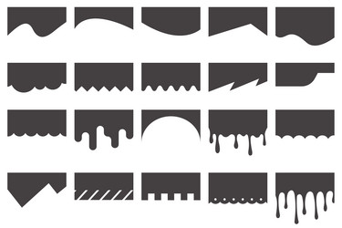 Abstract Curve Header Shapes vector image