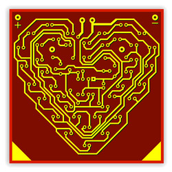 circuit board pattern vector image