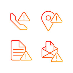 communication problems pixel perfect gradient vector image