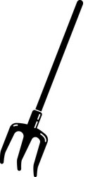 farm fork icon simple style vector image