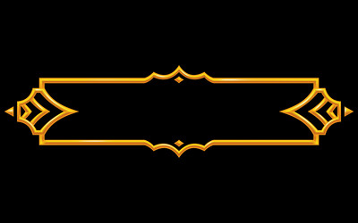 frame medieval game ui metallic title banner vector image