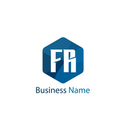Initial letter rf logo template design Royalty Free Vector