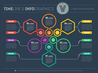 web template of a pyramidal chart diagram vector image
