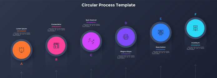 Modern infographic template vector