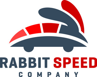 Rabbit animal action silhouette Royalty Free Vector Image