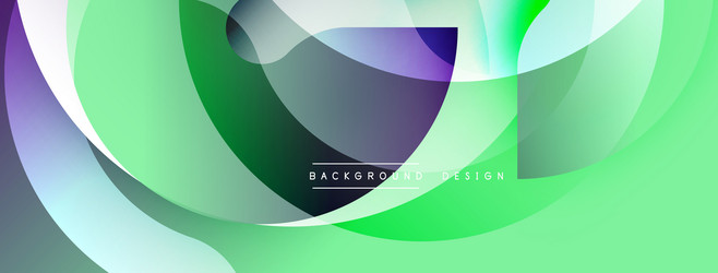 abstract fluid shapes overlap creating vibrant vector image