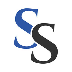 Letter ss logo design initial logotype Royalty Free Vector