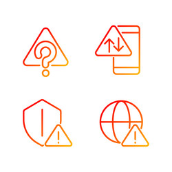 Internet connection issues pixel perfect gradient vector