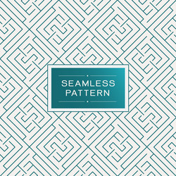 Retro seamless pattern with simple line geometric Vector Image