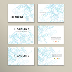 set abstract pattern background vector image