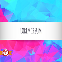 abstract colorful triangles background vector image