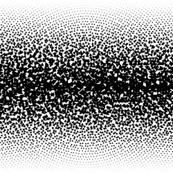 Abstract halftone dots triangle horizontal vector