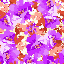 floral seamless pattern with flowers wild rose vector