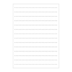 lined paper icon simple sheet design dashed lines vector image