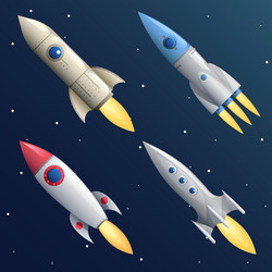Rocket Launch Symbol - Startup vector