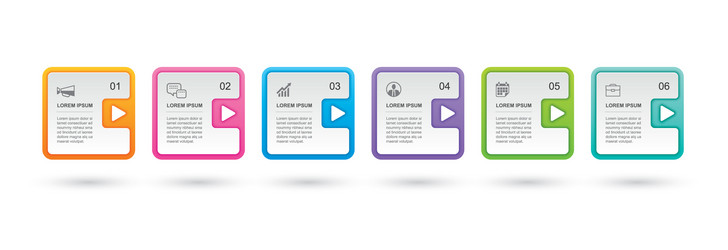 Six Data Index Paper Template vector image