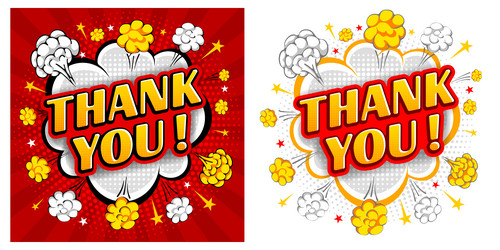 Thank you speech bubble Royalty Free Vector Image