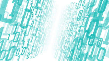 cyberspace digital computer cloud random numbers vector image