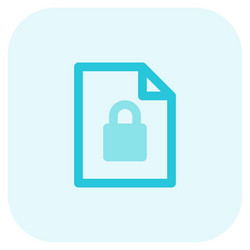 restricted or lock file in computer system vector image