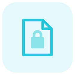 restricted or lock file in computer system vector