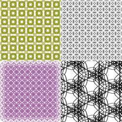 set of pattern modern stylish texture repeating vector image