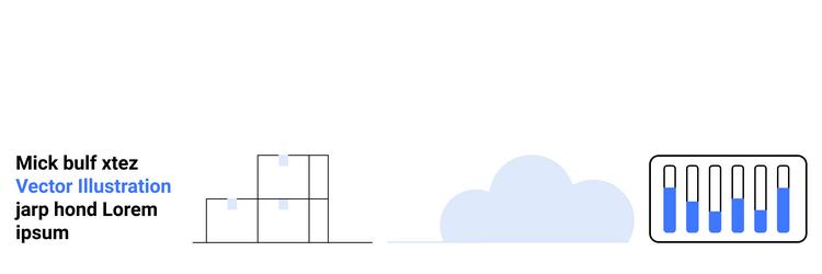 data visualization elements with graphs cloud vector image