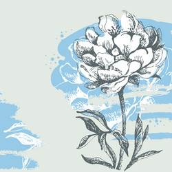 Floral Watercolor Background Vector Image