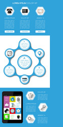 ui infographics and web elements vector image