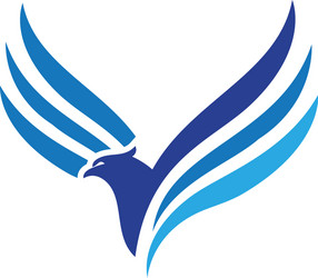 Wing fly abstract logo Royalty Free Vector Image