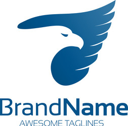 Blue Eagle Logo - Powerful & Majestic Vector Image