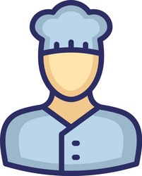 chef icon which can easily modify or edit vector image
