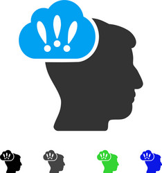 problem brainstorm flat icon vector image