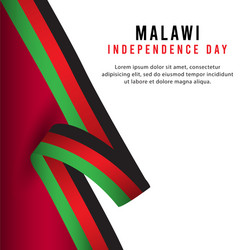 happy malawi independence day celebration poster vector