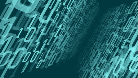 Digital cloud computing numbers random data vector