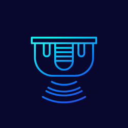 sensor icon for web line design vector image
