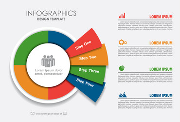 infographic template can be used for workflow vector image