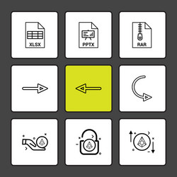 xlsx excel pptx power point rar compressed vector image