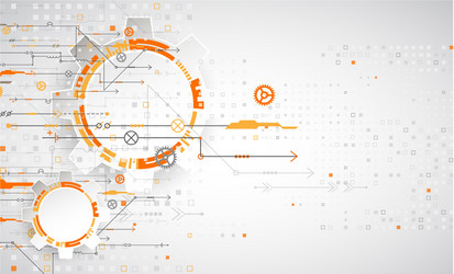 abstract technological background with various vector image