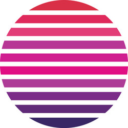 Set circle logo with lines unusual icon Royalty Free Vector