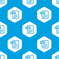pdf file hexagon pattern vector image