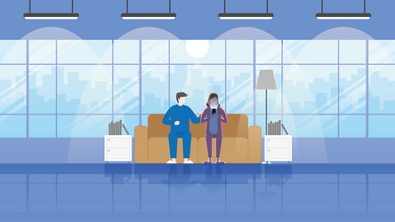 addict social network use application in mobile vector image
