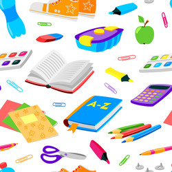 Back to school banner with backpack globe Vector Image