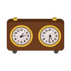 Isolated object clock and timer logo vector